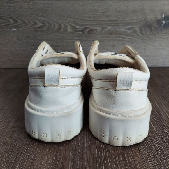 Womens Roxy Sheilahh Platform Casual Shoe - White 7.5 - Picture 5 of 10